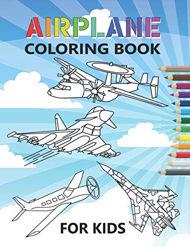 Airplane Coloring Book For Kids