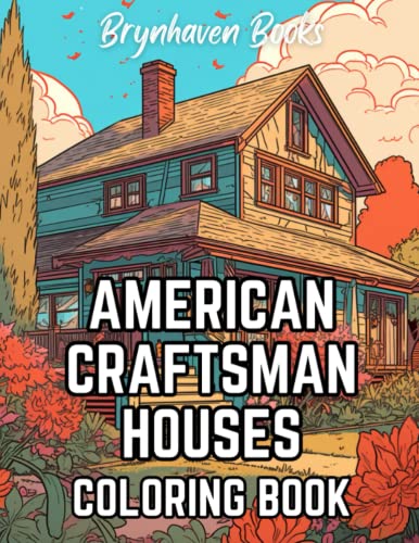 American Craftsman Houses Coloring Book