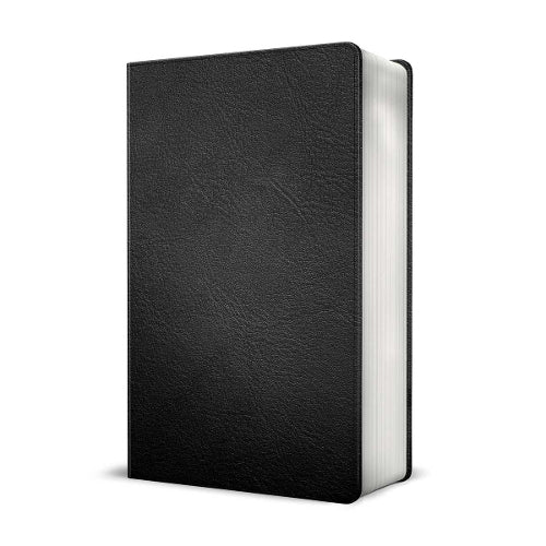 CSB Large Print Personal Size Reference Bible, Black Leather