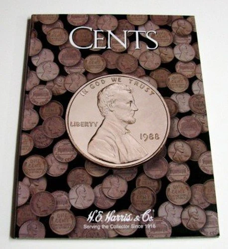 H.E. Harris(r) Coin Folder - U.S. Cents: Plain, No Dates