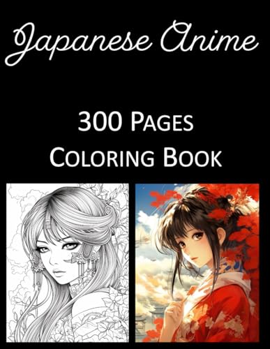 Japanese Anime Coloring Book