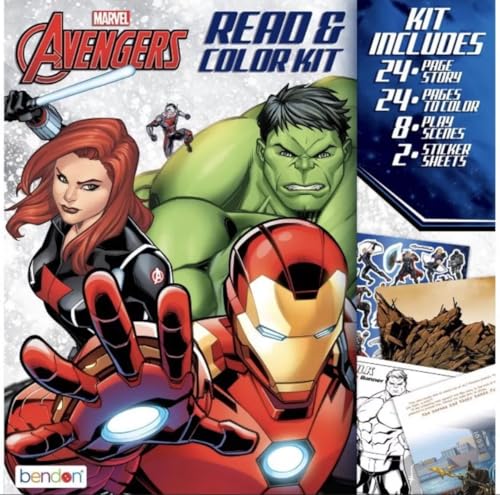 M Avengers Read and Color Kit