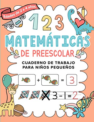 Matemáticas de Preescolar Cuaderno de Trabajo para Niños Pequeños