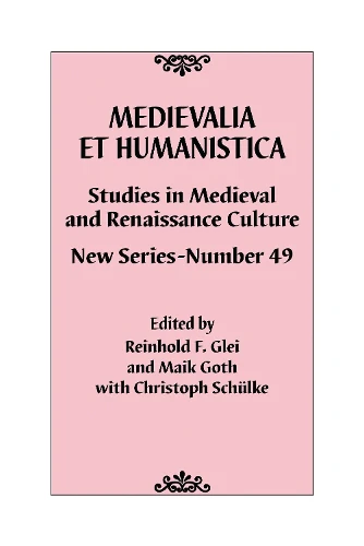 Medievalia et Humanistica, No. 49