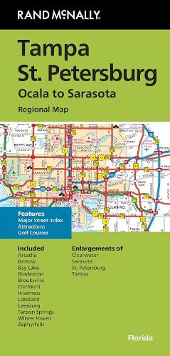 Rand McNally Folded Map: Tampa and St. Petersburg Regional Map