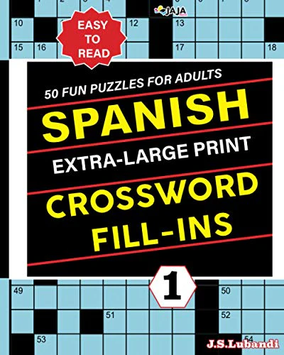 SPANISH Extra Large Print CROSSWORD FILL-INS